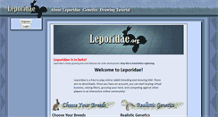 Desktop Screenshot of leporidae.org
