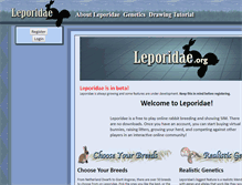 Tablet Screenshot of leporidae.org